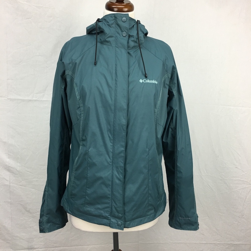 Columbia Teal Omni Shield Rain Jacket